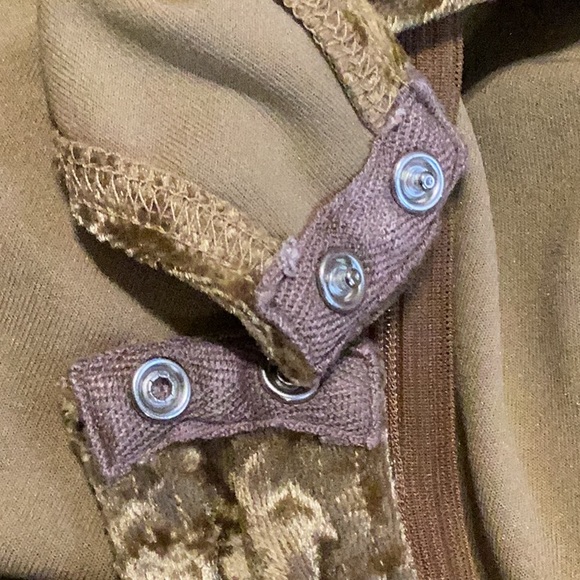 Elements Exclusively by Spiegel Crushed Velvet Bodysuit Large L - Picture 11 of 11